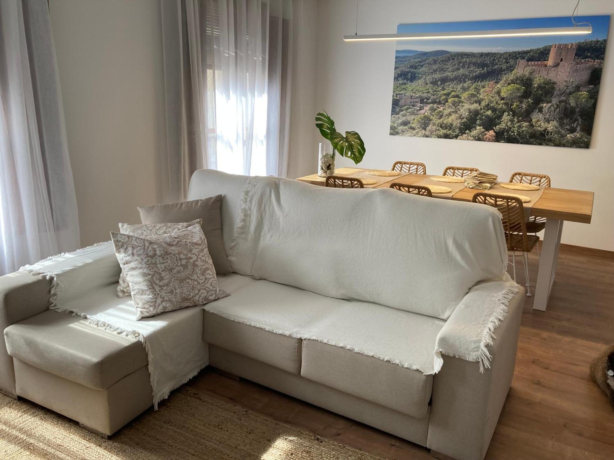 Apartamento Centrico, Climatizado Y Totalmente Equipado De 3 Habitaciones Para 6-7 Personas Santa Coloma De Farners Exterior photo